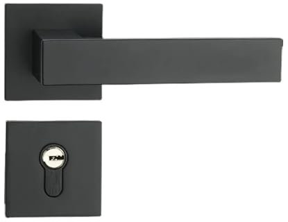 Serrure de porte fendue domestique en acier inoxydable serrure de porte intérieure silencieuse serrure de porte de chambre à coucher domestique matériel de serrure de porte maison(Style-B)