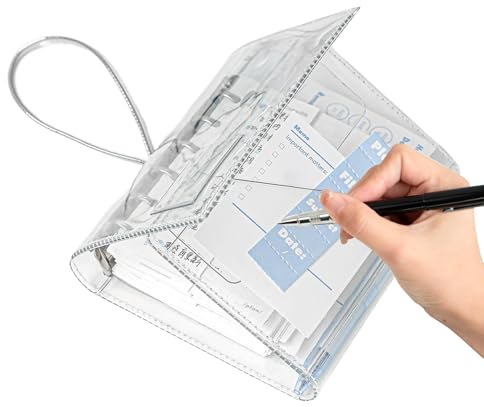 Nachfüllbares Notizbuch - A7-Format mit Mehreren Taschen und herausnehmbaren Blättern | Ringbuch-Notizbuch für Tagebuch & Notizen - Für Kinder, Erwachsene, Schule, Klassenzimmer, Uni, Wohnheim, Büro,