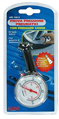 LAMPA 74012 Manometro per pressione gomme Misuratore pressione gomme Manometro gomme Misuratore pressione pneumatici