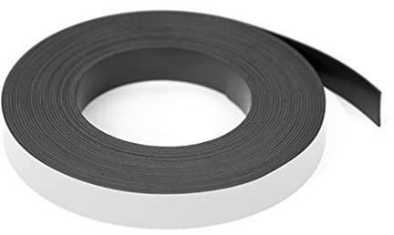 Magflex® Lite 12,7mm Breites Flexibles Magnetisches Gitterband - Mattweiß (5 Meter Länge)