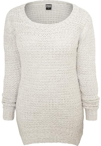 Urban Classics Femme Pull Long Large pour Femme Sweater, Blanc - Weiß (Offwhite 555), M EU