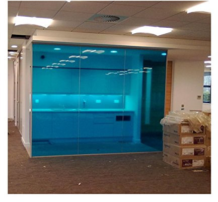 Active Film Transparent Colourful Window Film Self Adhesive- Optically Coloured Clear Blue Tint 2m x 76cm (30)