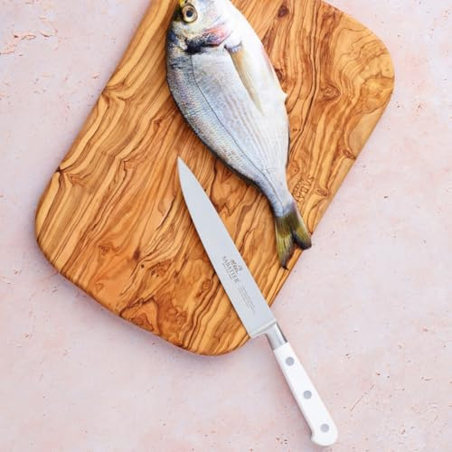 Sabatier – IDEAL TOQUE BLANCHE, 100% geschmiedetes Seezungenfiletiermesser – 15 cm – Dünne, flexible Klinge und Edelstahlnieten – Ermöglicht das präzise Ablösen von Fischf