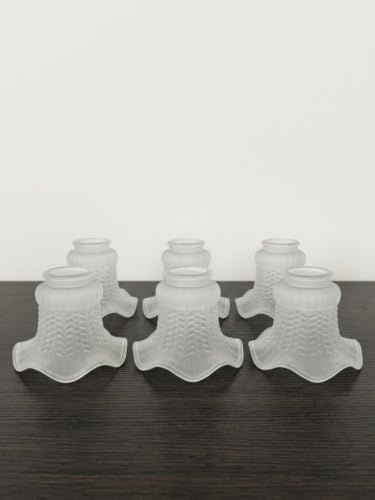 Nr. 6 Stück Notebook Glas Lampenschirm Lampe Pendelleuchte Glocke Weiß