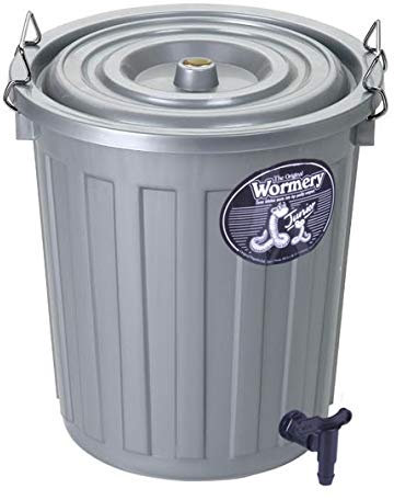 The Junior Wormery - Organic Food Waste Worm Farm Composter - Transform Your Food Waste into Nutrient-Rich Compost - 18 Litre Wormery INCLUDING COMPOSTING WORMS