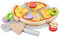 New Classic Toys Wooden Pretend Play Toy for Kids Pizza Set Cooking Simulation Educational Toys and Color Perception Toy for Preschool Age Toddlers Boys Girls