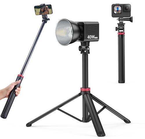 Treppiede estensibile in alluminio ULANZI MT-79, supporto leggero portatile da 204 cm con vite da 1/4 di pollice, regolazione dell'angolo di 180°, treppiede per fotocamera, luce video, smartphone