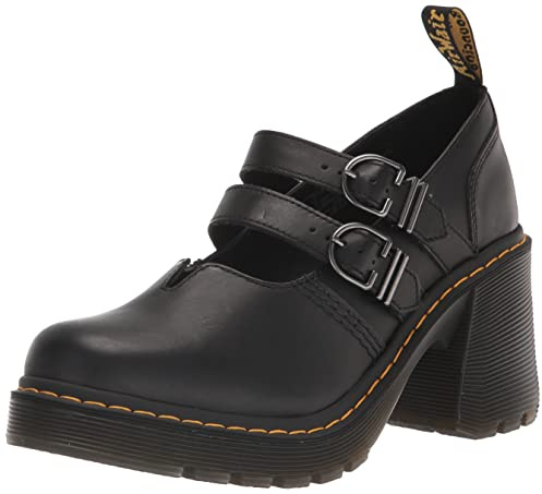 Dr. Martens, Womens Eviee Heeled Shoe, Black Sendal, 9