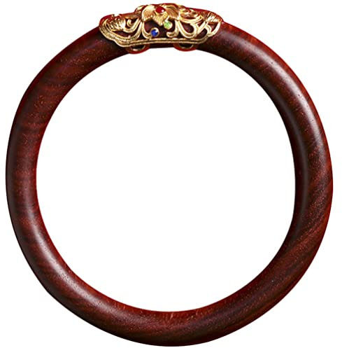 Abaodam Hölzernes Armband Armreif Aus Holz Hölzerne Armbänder Manschettenarmband Vintage-holzarmband Ethno-armband Aus Holz Vintage-schmuck Holz Schmuck Runden Rosenholz Schönheit