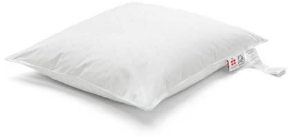 FOSSFLAKES Nordic Sleep Kissen Mittel Hoch - Komfortkissen für Seitenschläferkissen, Nackenstützkissen, und Kuschelkissen - Hypoallergen und Waschbar (80 x 80 cm)