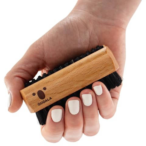 QUOALA® Hand- & Nagelbürste – in Deutschland hergestellt | FSC-zertifiziertes Buchenholz | Echte Wildschweinborsten | Für Tiefenreinigung, Maniküre, Pediküre | Ergonomisch & Umweltfreundlich