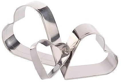 LIFKOME DIY Cookie Decorations Heart Shape Cookie Mold Stainless Steel Biscuit Cutters Set