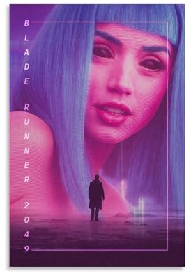 Voliko Filmposter Blade Runner 2049, Wandkunst, Poster, Rollen, Leinwand, Gemälde, Bild, Wohnzimmer-Dekoration, Zuhause, 30 x 45 cm
