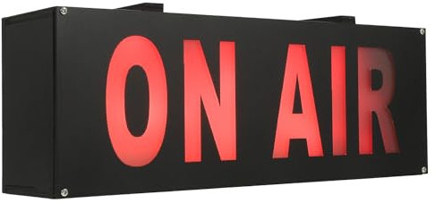 HOMSFOU On Air LED Studio Mural, LED On the Air, Panneau Lumineux On, Panneau On, Lumine En Ondes, Porte Lumineux Recording, On, Enseigne se Sur Pile