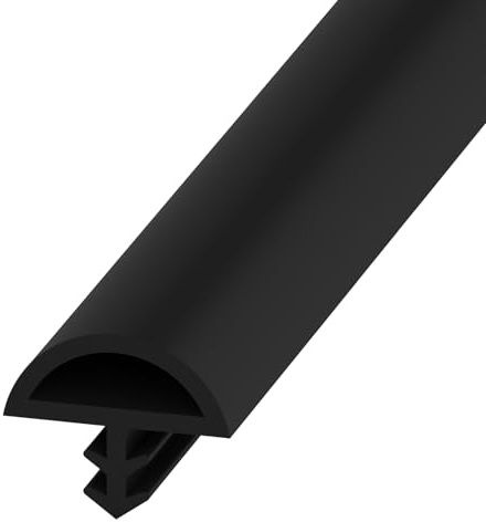 WMYYLX Joint De Porte, Joint TPE, Joint De Porte De 5 M/10 M/30 M, Joint En Caoutchouc Résistant Au Vent Et À La Pluie (Noir, 12 X 5 Mm X 10 M)