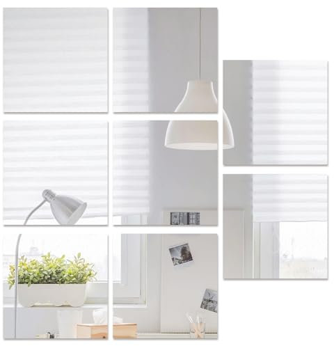 ertlutw 8 Stück Spiegelfliesen Selbstklebend 15x15, Spiegel Zum Kleben, Klebespiegel Für Schrank, Wandspiegel, Spiegel Kleben, Selbstklebende