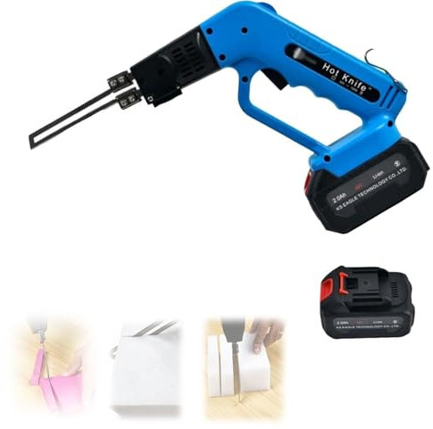 BDJSN Cordless Foam Cutter, 150W Sponge Cutting Electric Knife With 10cm Straight Knife, 0-600℃ Temperature Regulation, Electric Air Cooled Hot Knife Styrofoam Cutter