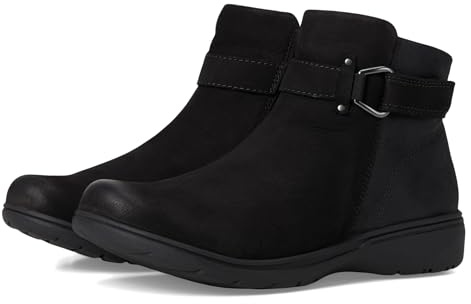 Clarks Collection Women's Carleigh Drift Ankle Boot, Black Combi, 5 M US