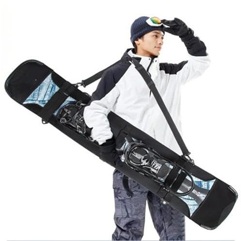 XFYESL Skitasche Ski Snowboard Doppel Umhängetasche Rucksack Monoboard Platte Schutzhülle Skifahren Snowboarden Ski Tragetasche Ski Board Bag(150cm)