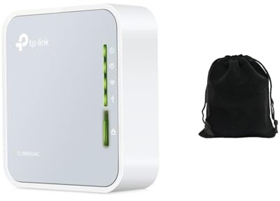 TP-Link AC750 Wireless Travel Router TL-WR902AC – Dual Band 2.4GHz/5GHz Wi-Fi, Portable Nano Design, USB File Sharing & Charging, Multiple Modes: Router/Hotspot/Extender/AP, Includes Travel Pouch