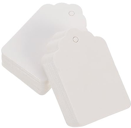 Gadpiparty 1000stücke Blanko-preisschilder Aus Papier Zum Aufhängen Für Schuhe Hüte Und Praktische Waren Langlebig Und Einfach Zu Beschriften Für Geschäfte Und Supermärkte