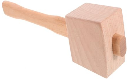 SOPOTUTU Wooden Mallet Carpenter Mallet Wood Hammer for Woodworking Hand Tool Camping Carving Use