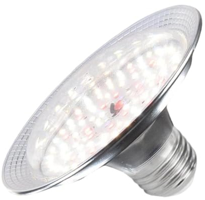 perfk 18 W E27 Pflanzenlampe für Gewächshäuser, wasserdicht, vielseitig einsetzbar, für Innengärten, hocheffizient, leicht, 13 x 8,4 cm, Sonnenlichtspektrum