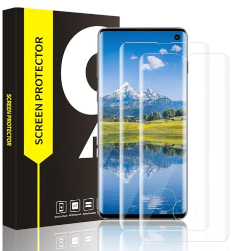 Carantee 2 Stück 3D Schutzfolie für Panzerglas für Samsung Galaxy S10, Ultradünn Anti-Blasen Displayschutzfolie, Anti-Fingerabdruck Wasserdicht Panzerglasfolie Schutzglas für Galaxy S10