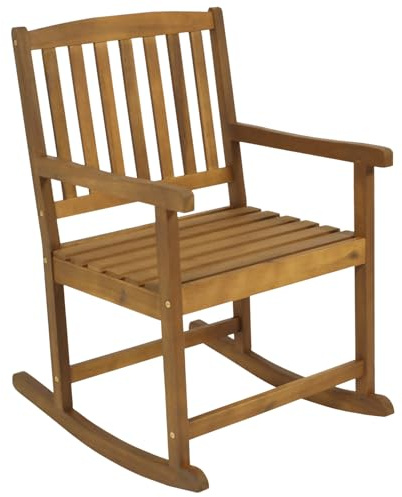 DEGAMO Schaukelstuhl France aus Akazien-Hartholz braun geölt, FSC®-Zertifiziert, Outdoor