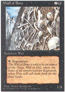 Magic The Gathering - Wall of Bone - Fourth Edition