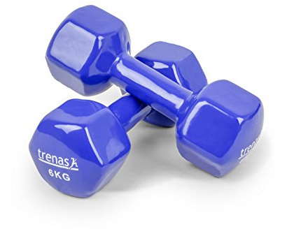Trenas vinylhantlar, ett par – 0,5–10 kg/st Blue - Each 6.00 kg