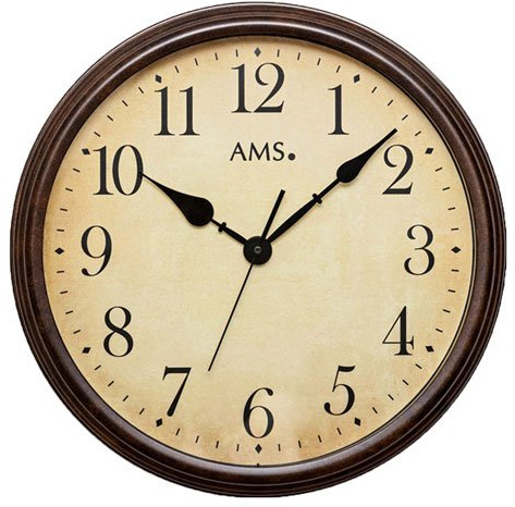 AMS 9485 Wanduhr Garten Aussen Antik Optik Wetterfest