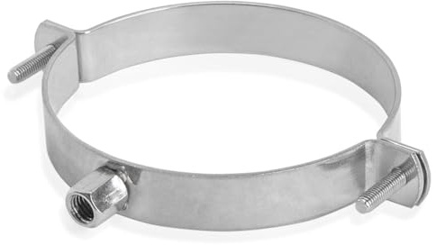 PRIOstahl® Rohrschellen aus Edelstahl V2A f. Stockschrauben - Rohrhalter Rohrbefestigung Rohr (4 Zoll, 110-116mm, 1 Stück)