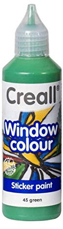 Creall Window-Color-Premiumfarbe Fensterfarben frei wählbar auch Konturenfarbe (grün)