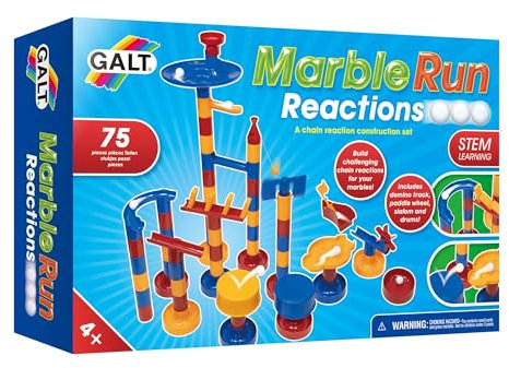 Galt Toys, Marble Run Reactions, Chain Reaction Toy, Ages 4 Years Plus