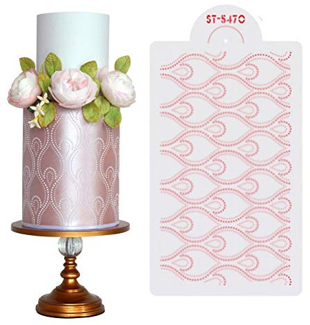 DUBENS Sugarcraft Pfau Kuchen Form, Kuchen Schablone Kunststoff Airbrush Malerei Kunst Mold-plätzchen Fondant Formen DIY Kuchen Mousse Krempe Dekorieren Tools