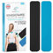Health Press® Bandes de Kinesiotape – 50 Pièces Bleu + Noir (25cm x 5cm) Bande de Kinésiologie Pré-découpée | Tape Physio et Sport | Imperméable et Élastique | Tape Doux pour la Peau