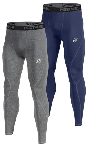MEETWEE Mäns termiska underkläder, Långa termiska underkläder, Vinterbyxor, Leggings, Funktionella underkläder, Skidunderkläder