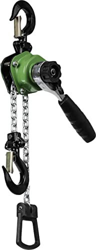 Kettenzug Handkettenzug Flaschenzug Seilzug 250kg Tragfähigkeit I 1,5m Hubhöhe Handkettenzug Ratschenzug Hebelzug