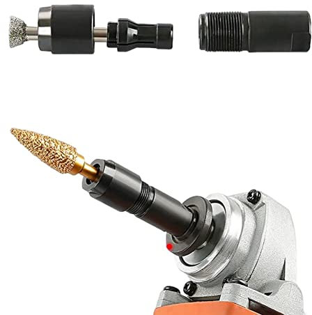 2pc 100-type Angle Grinder Modified Adapter to Straight Grinder Chuck M10 Thread