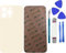 Dakexiong Hinteres Glas Ersatz für iPhone 13 ProMax hinteres Glas mit Reparatur-Werkzeug-Kit und Reparatur-Kit, Gold