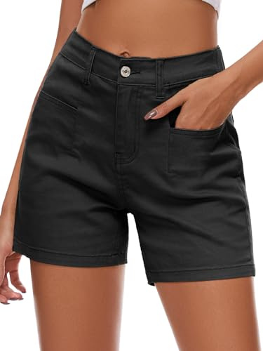 Alaster Queen Damen Shorts Lose Beiläufige Sommer Kurze Hosen Damen Mit Taschen Shorts