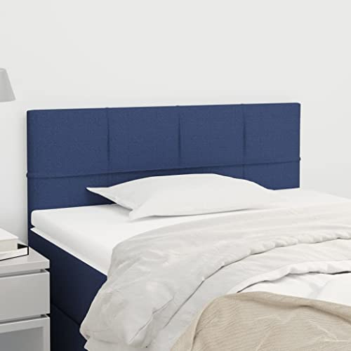 CKioict Betthaupt Wandkissen Bett Bettkopfteil Schlafzimmer Kopfteil Blau 100x5x78/88 cm StoffGeeignet für Schlafzimmer, Gästezimmer, Schlafsaal