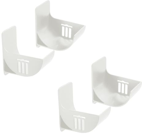 Tabanzhe 2 Pairs Trash Bag Holder-Punch-Free Plastic Bag Dispenser Wall Mounted Self-Adhesive Bin Bag Organizer Grocery Bag Garbage Bag Storage Rack for Kitchen Bathroom(White)