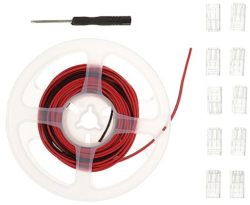 ANDRESLAD 1 Set Connessione Barra Luminosa Led Connettore a 2 Pin Adattatore Senza Saldatura Connettori Led Per Strisce Luminose Striscia Luminosa a Led Connettori Per Strisce Led Abs