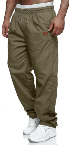 Pantaloni da lavoro da uomo, pantaloni cargo leggeri elasticizzati in vita, pantaloni della tuta da jogging da uomo M-4XL