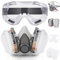 Faburo Respirator Mask, Dust Gas Face Cover with Filter, Paint Mask, Reusable Chemicals Respirator for Dust, Organic Vapors, Chemicals Protection with Safety Goggles