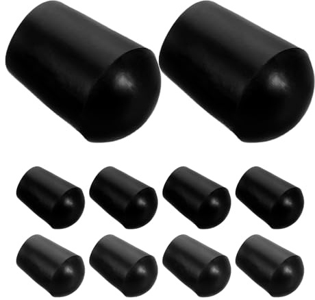 Kontrabass Endstift Gummispitzenstopper Schwarz, 10 Stück | Rutschfester Ersatz für Endstiftspitzen, Gummi Pads für Proben und Auftritte, Verschleißarm