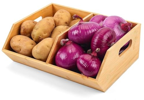 Contenedores De Almacenamiento Para Despensa - Cestas De Madera Apilables Para Organización,Organización Y Almacenamiento De Contenedores Para Despensa - Para Alimentos En La Cocina El Hogar Snack Pat