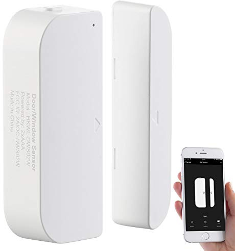 Luminea Home Control Türkontakt WLAN: WLAN-Tür & Fensteralarm, Sicherung, komp. zu Alexa & Google Assistant (Alexa Türkontakt, Fensterkontakt, Elesion)